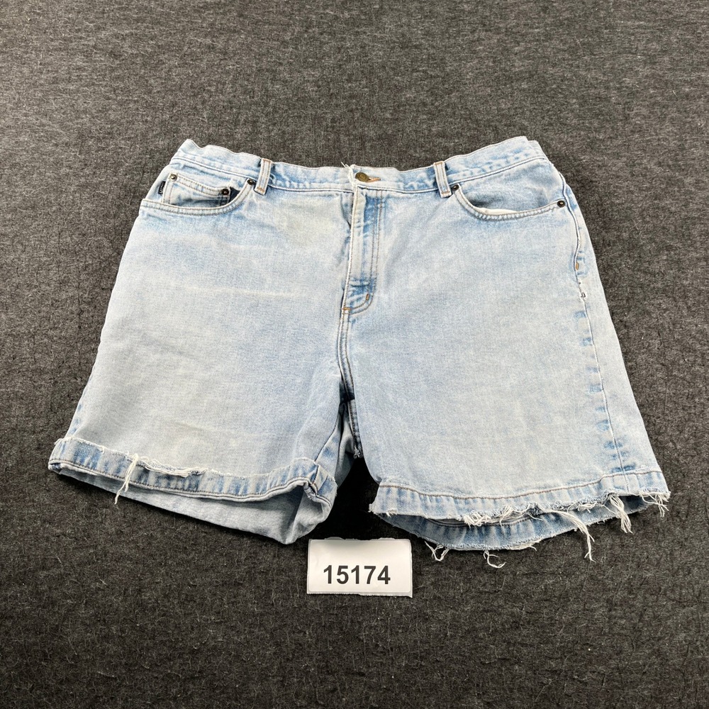 Lauren Jeans Co Ralph Lauren Denim Shorts Womens 16 Light Blue Good Frayed Hem